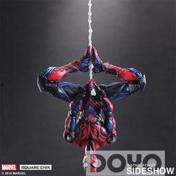 蜘蛛侠手办国产开箱视频,还原漫威英雄风采